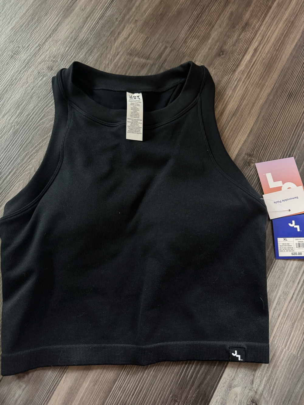 Set of 6 Joy Lab Athletic Tank Tops with attached bra XL - Picture 6 of 7